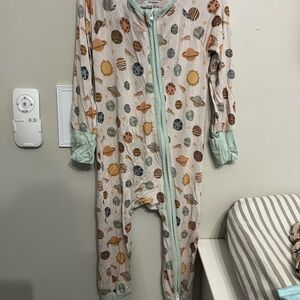 Kids Space-Themed One Piece Pajamas